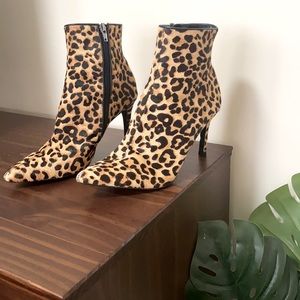 Steve Madden leopard booties size 7